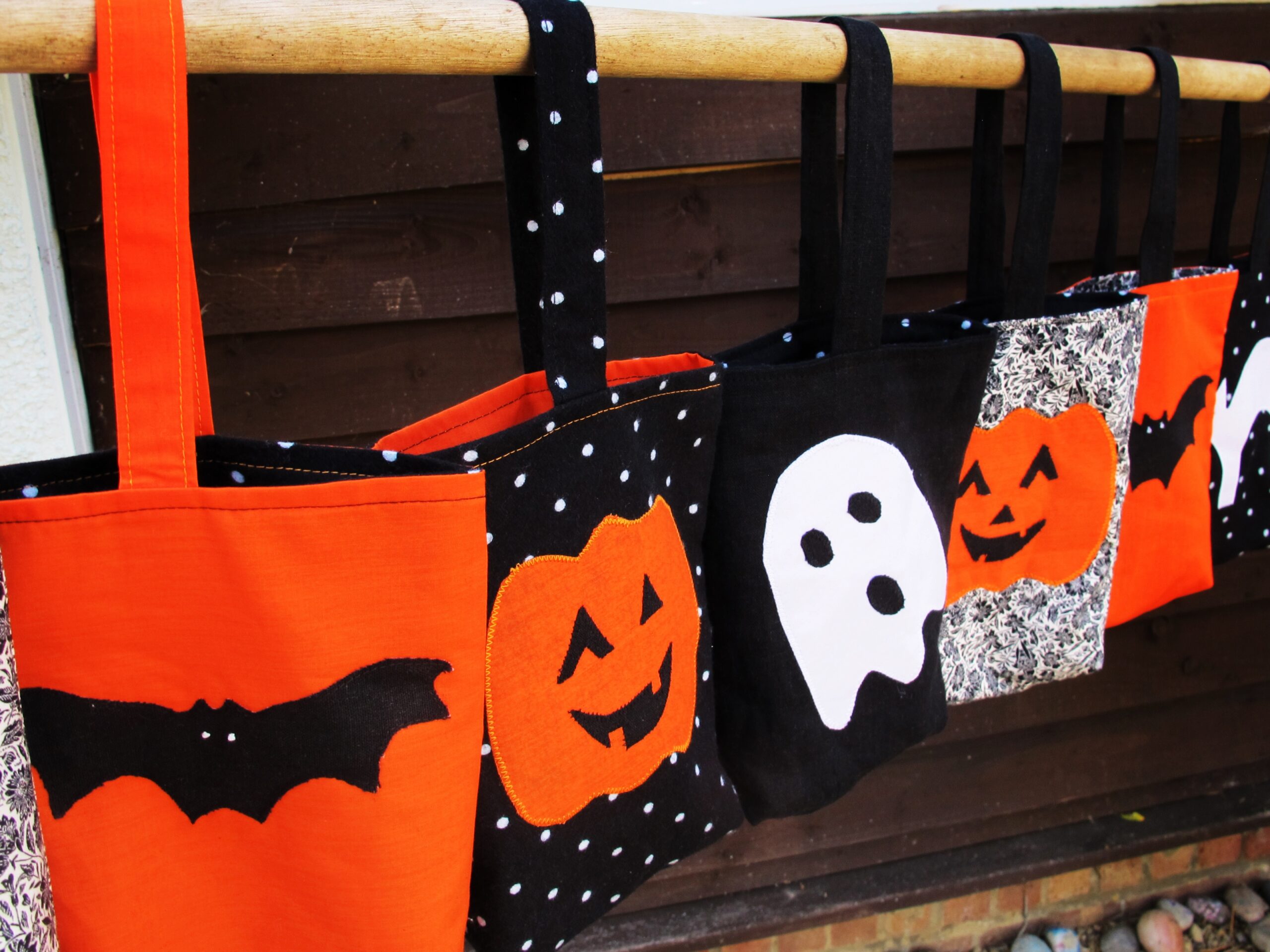 Witchs Garden Project Bag, Halloween Project Bag, Knitting Project
